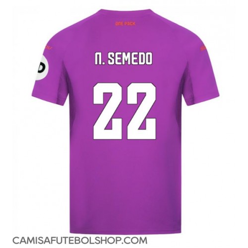 Camisa de time de futebol Wolves Nelson Semedo #22 Replicas 3º Equipamento 2024-25 Manga Curta